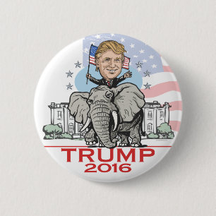Trump GOP Elephant Tour 2 Inch Round Button