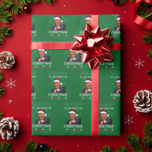 Trump Green Wrapping Paper