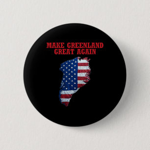 Trump Greenland Usa Flag Make Greenland Great Agai 2 Inch Round Button