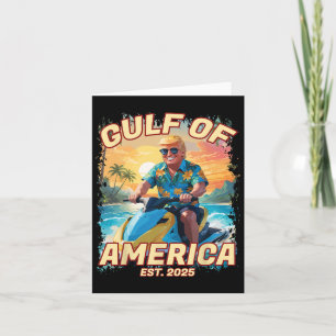 Trump Gulf Of Usa 2025 Funny 47th Pro Trump Mexico Card