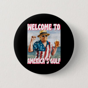 Trump Gulf Of Usa America Funny Gulf Of Mexico Usa 2 Inch Round Button