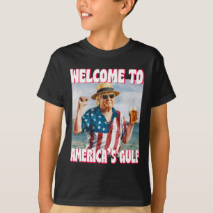 Trump Gulf Of Usa America Funny Gulf Of Mexico Usa T-Shirt