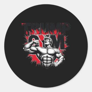 Trump Gym Classic Round Sticker