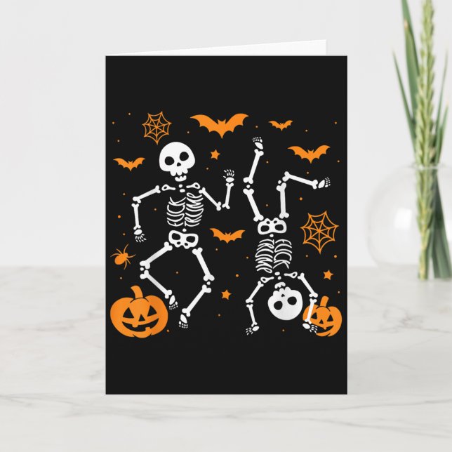 Trump Hallloween Skeleton Funny  Card (Front)
