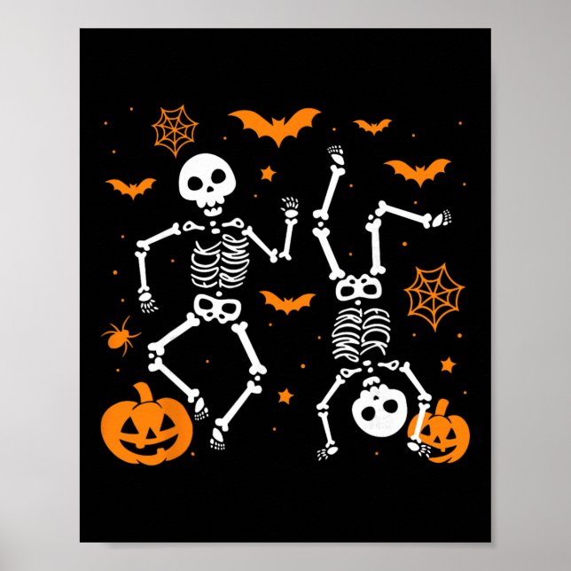 Trump Hallloween Skeleton Funny  Poster (Front)