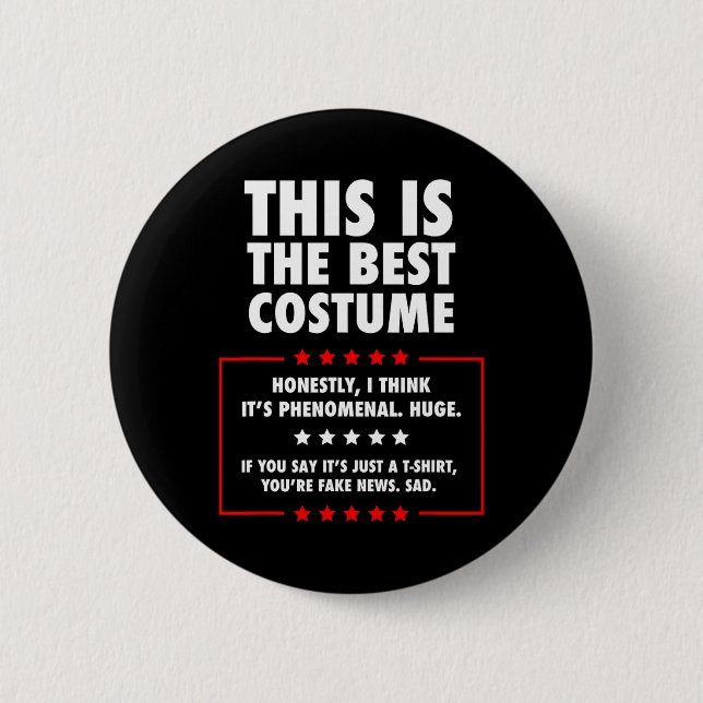 Trump Halloween Costume  2 Inch Round Button (Front)