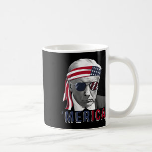 Trump Happy 4th Of July Trump American Flag Usa  Coffee Mug