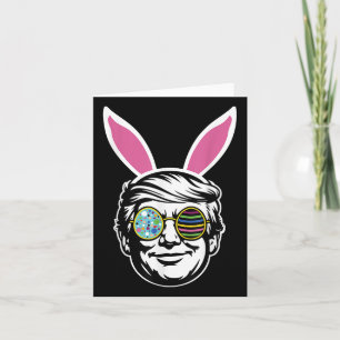 Trump Happy Easter Bunny Egg Hunt Spring Funny Hop Card