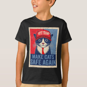 Trump Harris Make Pet Safe Again Democratic Republ T-Shirt