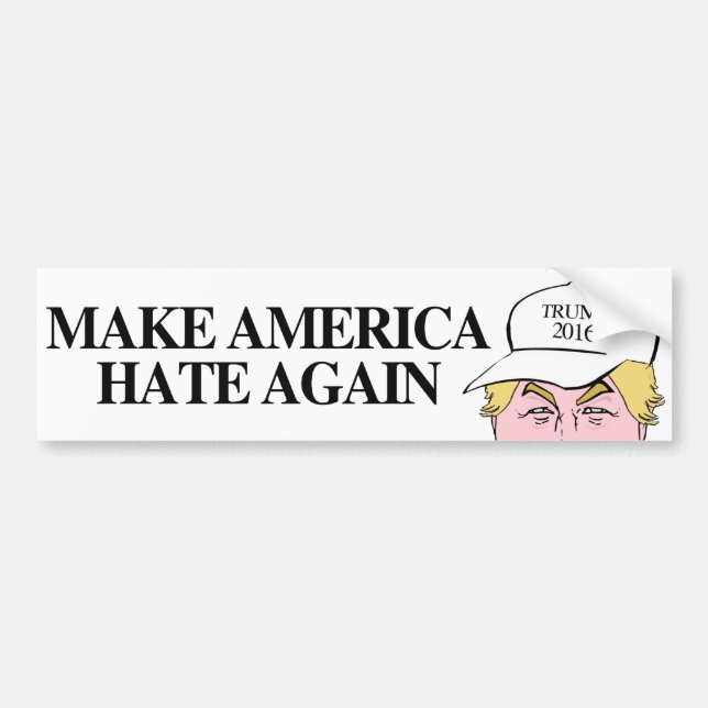 Trump Hat - Make America Hate Again -.png Bumper Sticker (Front)