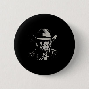 Trump Head Cowboy Usa 2024 Vote Election Us Maga 1 2 Inch Round Button