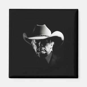 Trump Head Cowboy Usa 2024 Vote Election Us Maga  Magnet