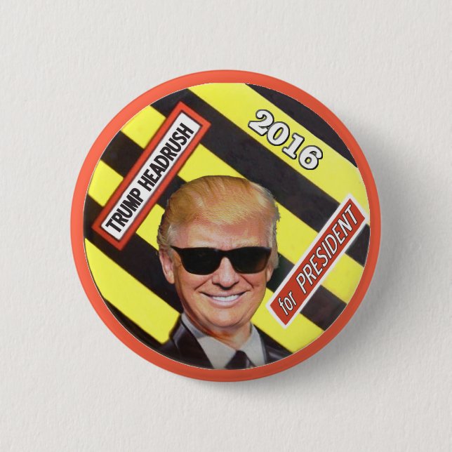 Trump Headrush 2 Inch Round Button (Front)