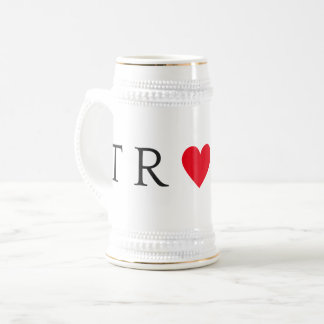 TRUMP heart beer stein