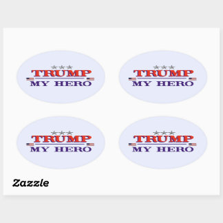 TRUMP Hero Oval Sticker
