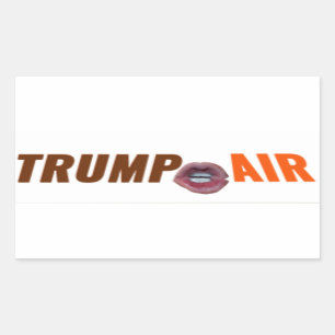 Trump Hot Air Au Naturel White Sticker