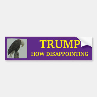 TRUMP HOW DISAPPOINTING BUMPER STICKER