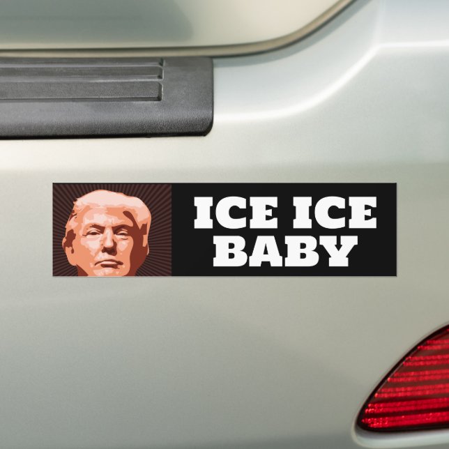 TRUMP ICE ICE BABYBUMPER STICKER (En voiture)