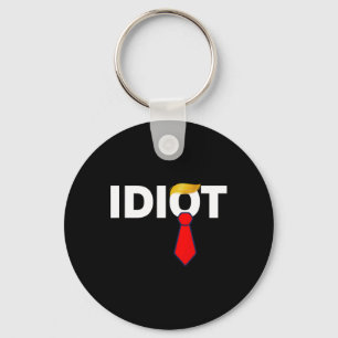Trump Idiot Anti-trump Tariffs Protest Hands Off 2 Keychain
