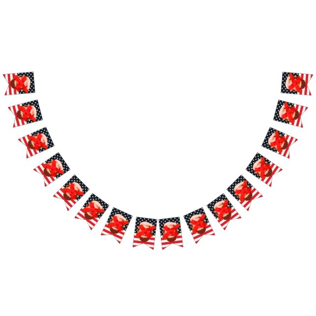 Trump Impeachment Party Bunting Flags (All)