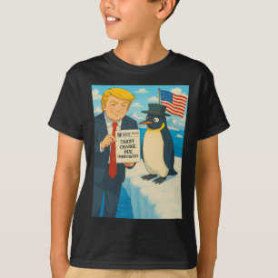 Trump Imposing Tariff On Penguin Anime Politics Me T-Shirt