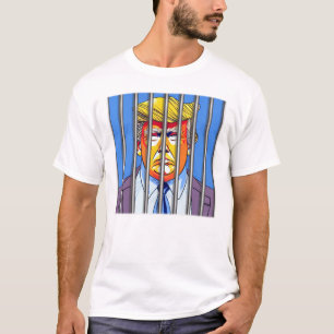 Trump in Jail  Men's Basic T-Shirt 