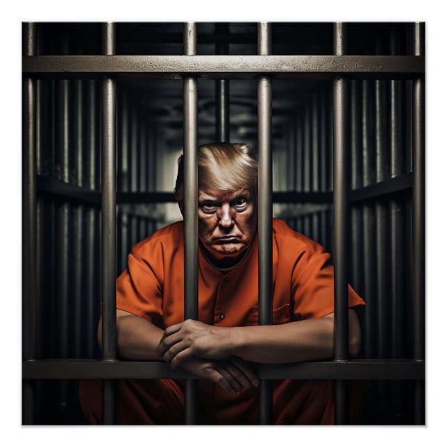 Trump in Jail Poster (Front)