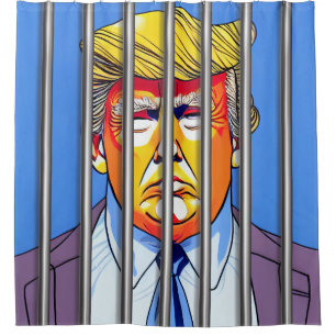 Trump in Jail Shower Curtain