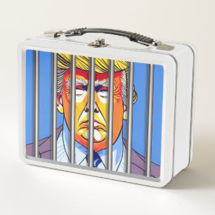 Trump in Jail White Lunchbox 