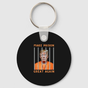Trump In Prison Keychain