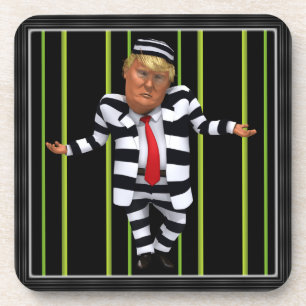Trump in Prison Wear Coaster
