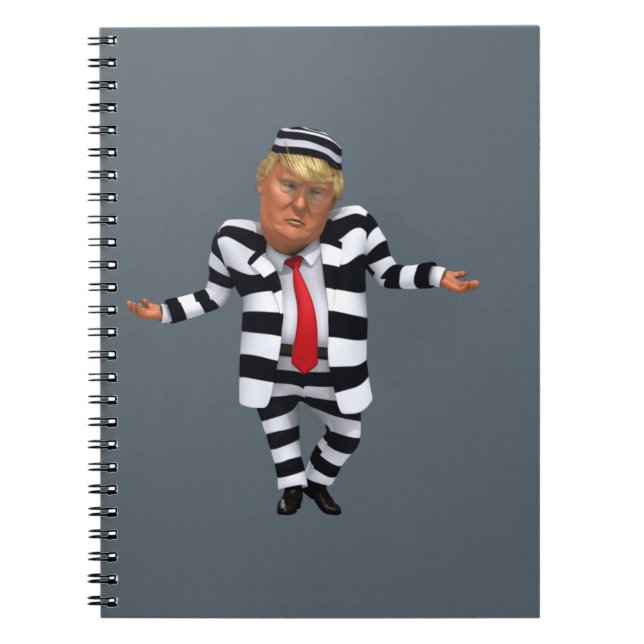 Trump in Prison Wear Notebook (Front)