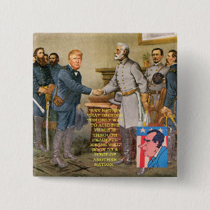 Trump in the Courthouse 2 Inch Square Button