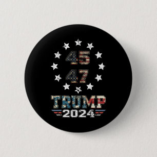 Trump Ination Attempt Trump 2024 You Missed Twice  2 Inch Round Button