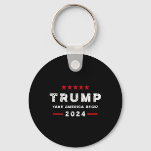 Trump Ination Attempt You Missed Twice 2 Sided  Keychain