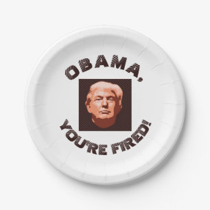 Trump Inauguration 2017 Custom Colour Paper Plate