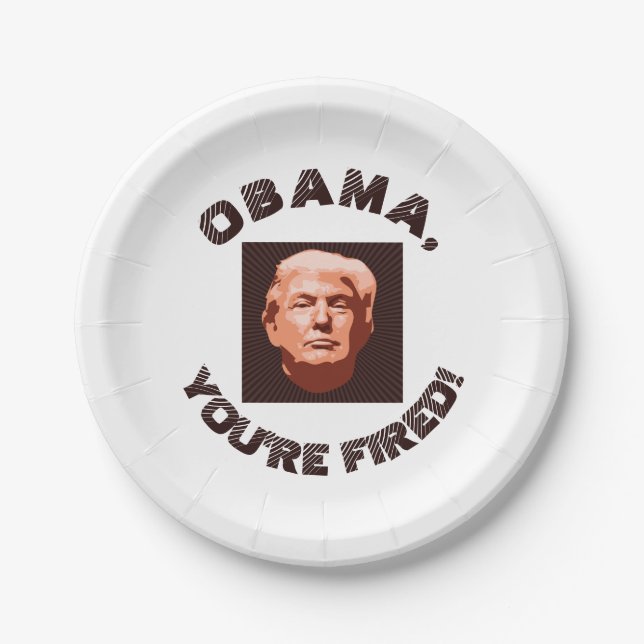 Trump Inauguration 2017 Custom Colour Paper Plate (Front)