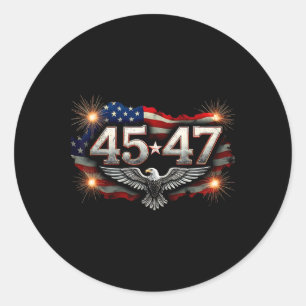 Trump Inauguration 2025 - Usa Pride Classic Round Sticker