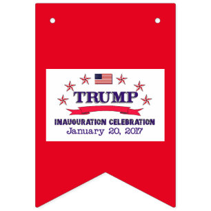 Trump Inauguration Bunting Flags