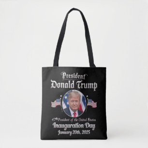 Trump Inauguration Day 2025 47th USA President Tote Bag