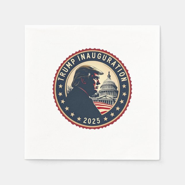 Trump Inauguration Day 2025 Proud Maga  Napkin (Front)