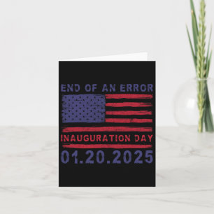 Trump Inauguration Day 2025 Shield - End Of An Err Card
