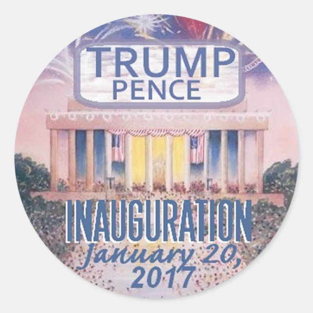 TRUMP Inauguration Sticker (Front)