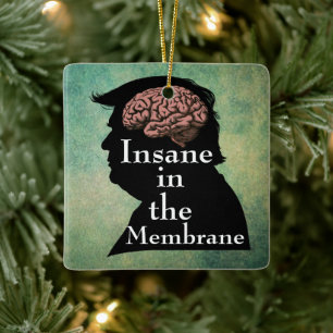 Trump/Insane Ceramic Ornament