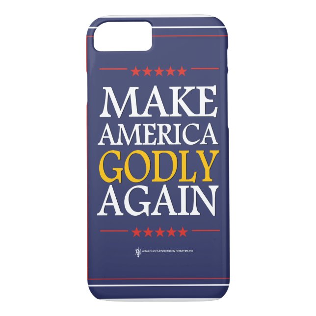 Trump - iPhone Case: Make America Godly Again Case-Mate iPhone Case (Back)