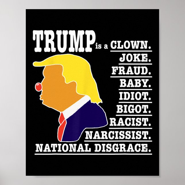 Trump Is A Clown  Poster (Front)