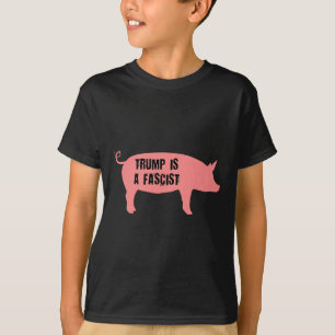 Trump Is A Fascist Inside Pig Icon  T-Shirt