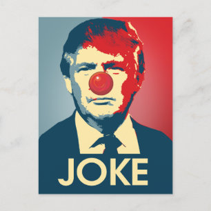 Trump is a Joke - Anti-Trump Propaganda Holiday Postcard