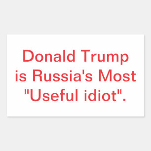 Trump is a Russian Asset Jeff Hankamer Artjunkhaus Sticker