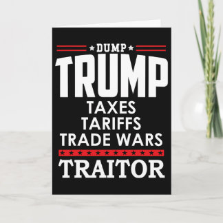 Trump Is A Traitor In Chief Dump Trump Tre45on Tr4 Card